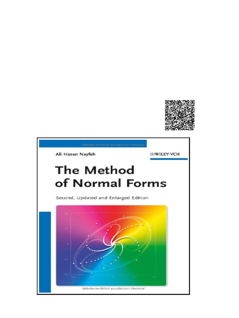 The Method of Normal Forms Second Edition Ali Hasan Nayfeh | PDF ...
