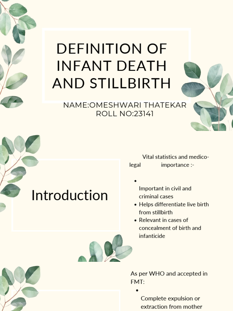 Definition of Infant Death and Stillbirth - 20260226 - 161248 - 0000 | PDF