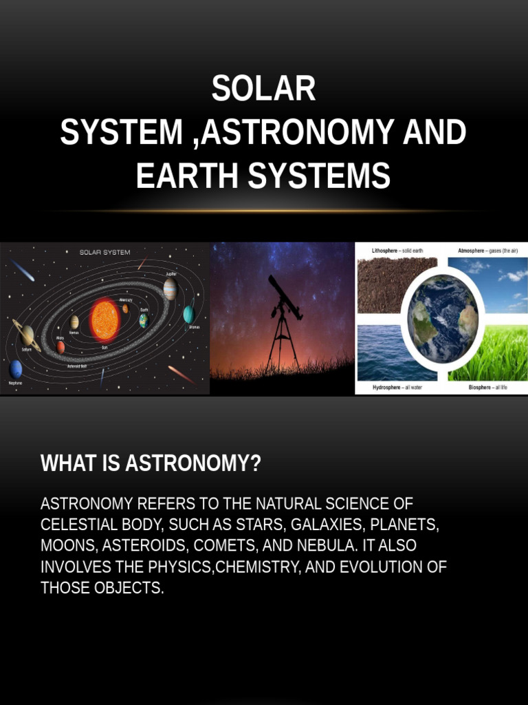 Astronomy and Earth Systems | PDF | Solar System | Planets