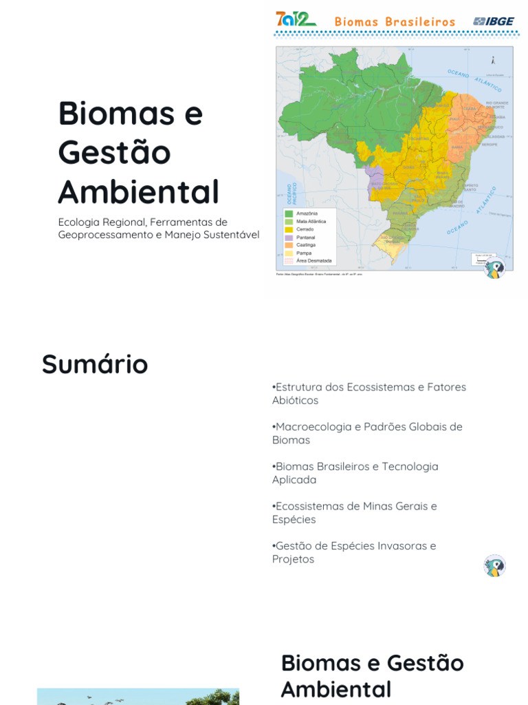 ECO - Aula 2 - Biomas e Gesto Ambiental | PDF | Espécies invasoras ...