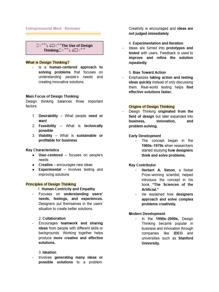Group 3 - The Use of Design Thinking | PDF | Design Thinking | Empathy