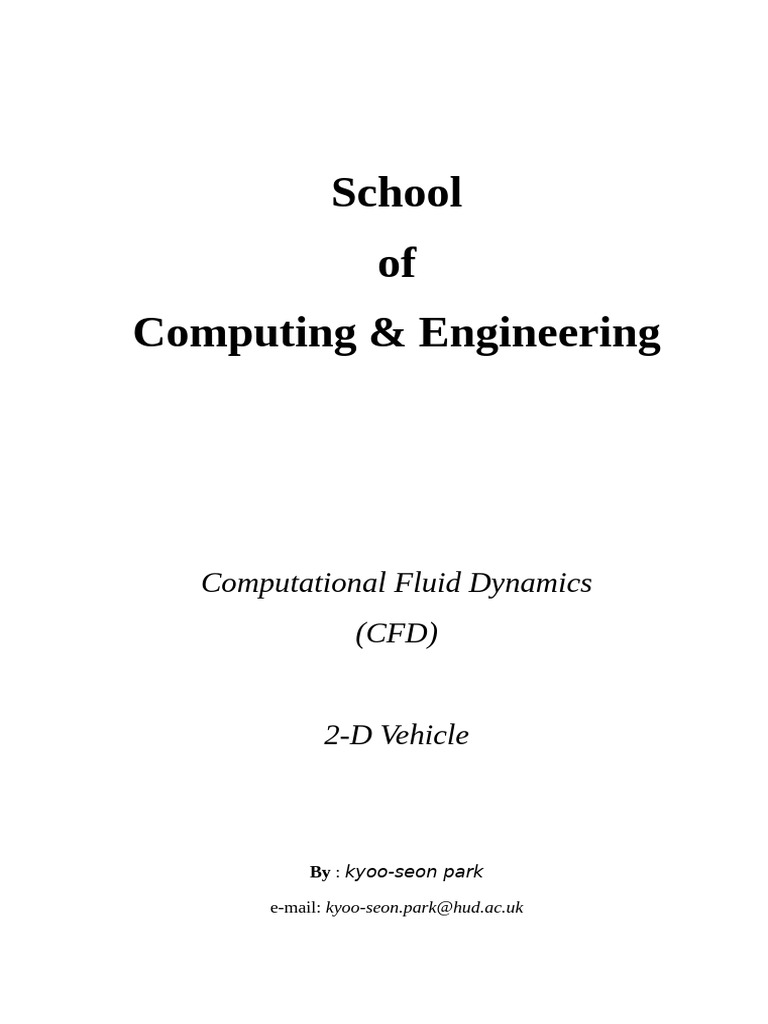 2D Car | PDF | Computational Fluid Dynamics