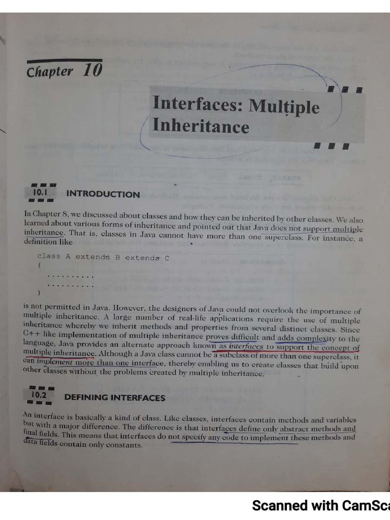 Interfaces and Multiple Inheritance | PDF