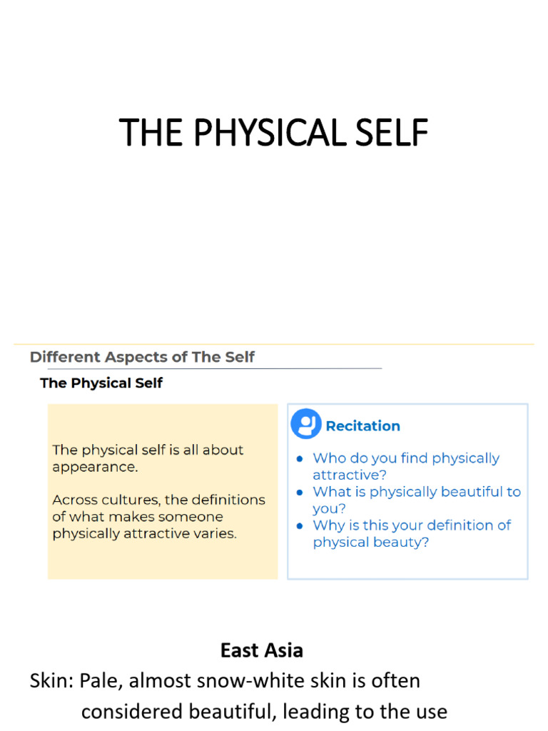 The Physical Self | PDF