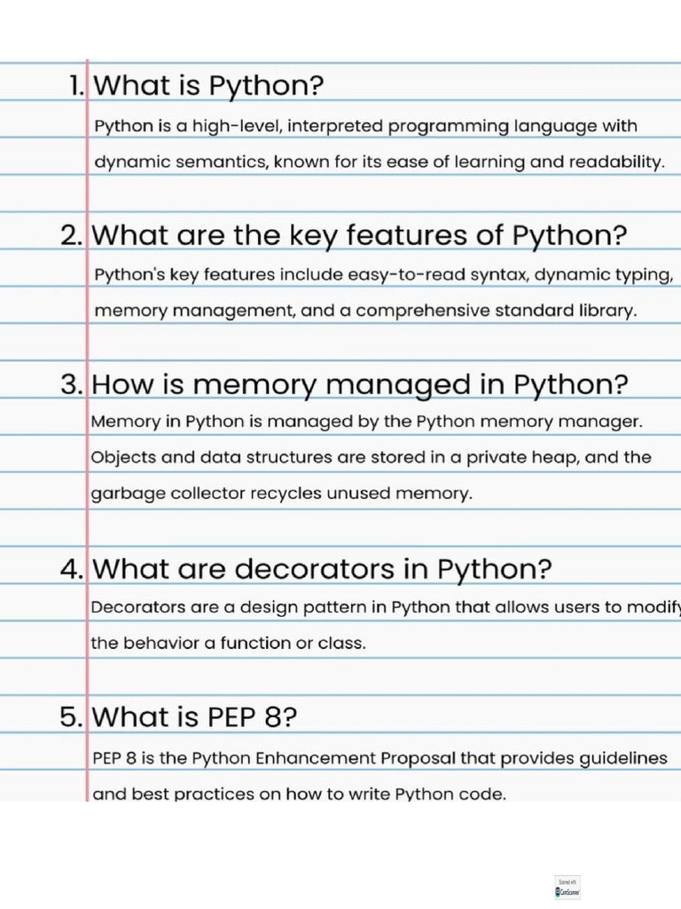 Python QA | PDF
