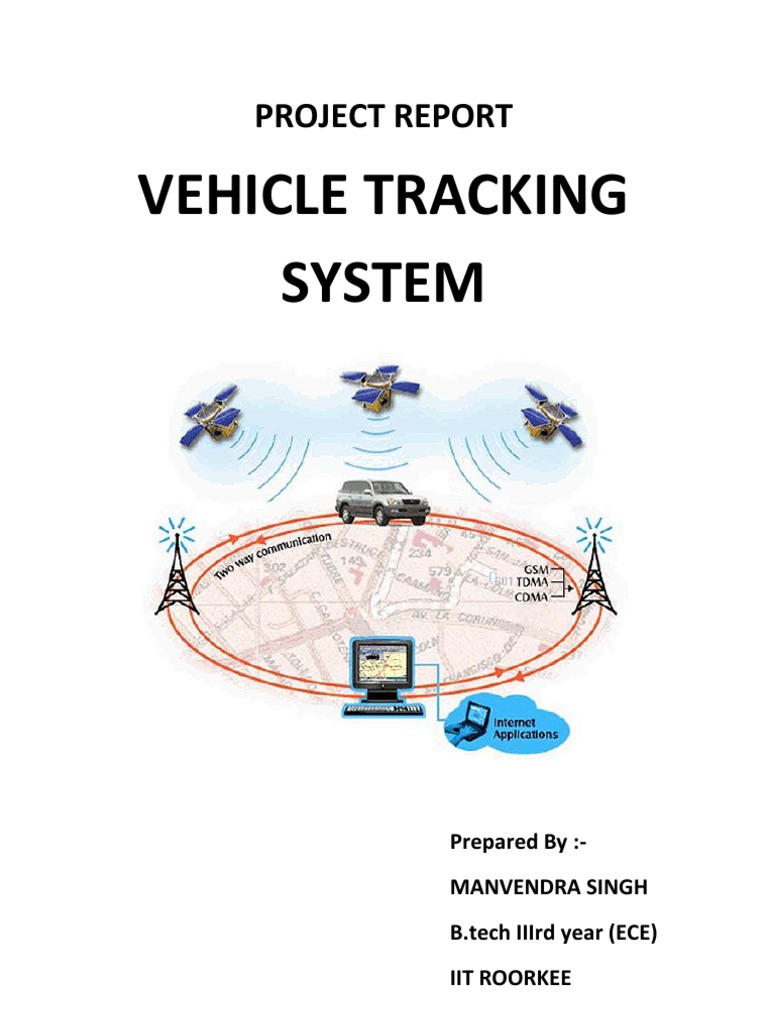 Vehicle Tracking System Project Report PDF Global Positioning