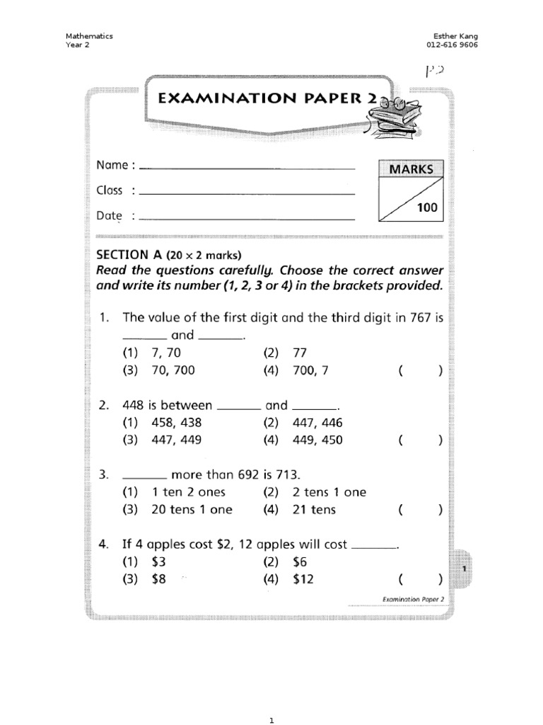 Year 2 Mathematics Overview | PDF | Teaching Methods & Materials | Home ...