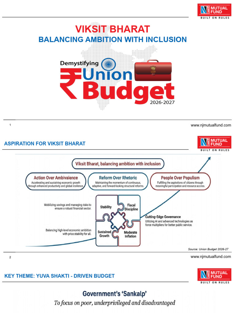 Demystifying Union Budget 2026 27 | PDF | Taxes | Government Finances
