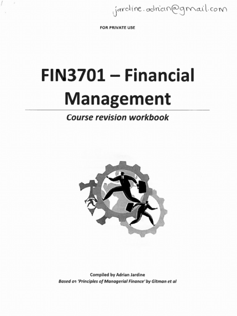 Fin3701 Course Revision | PDF
