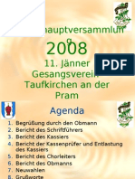 Gesangsverein Taufkirchen GV Präsentation 2008