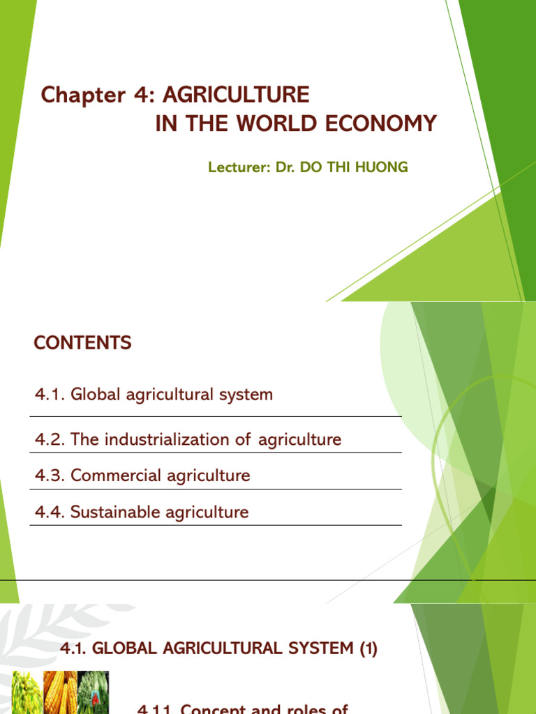 Chapter 4 - Agriculture in The World Economy | PDF | Agriculture ...
