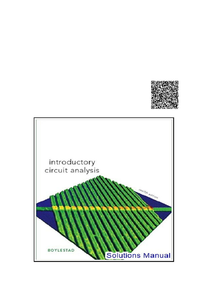 Introductory Circuit Analysis 12th Edition Boylestad Solutions Manual | PDF
