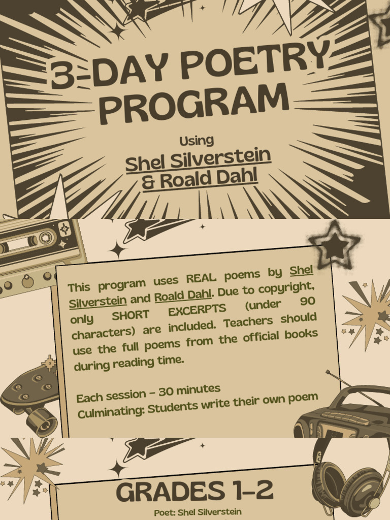 3-Day Poetry Program | PDF | Poetry