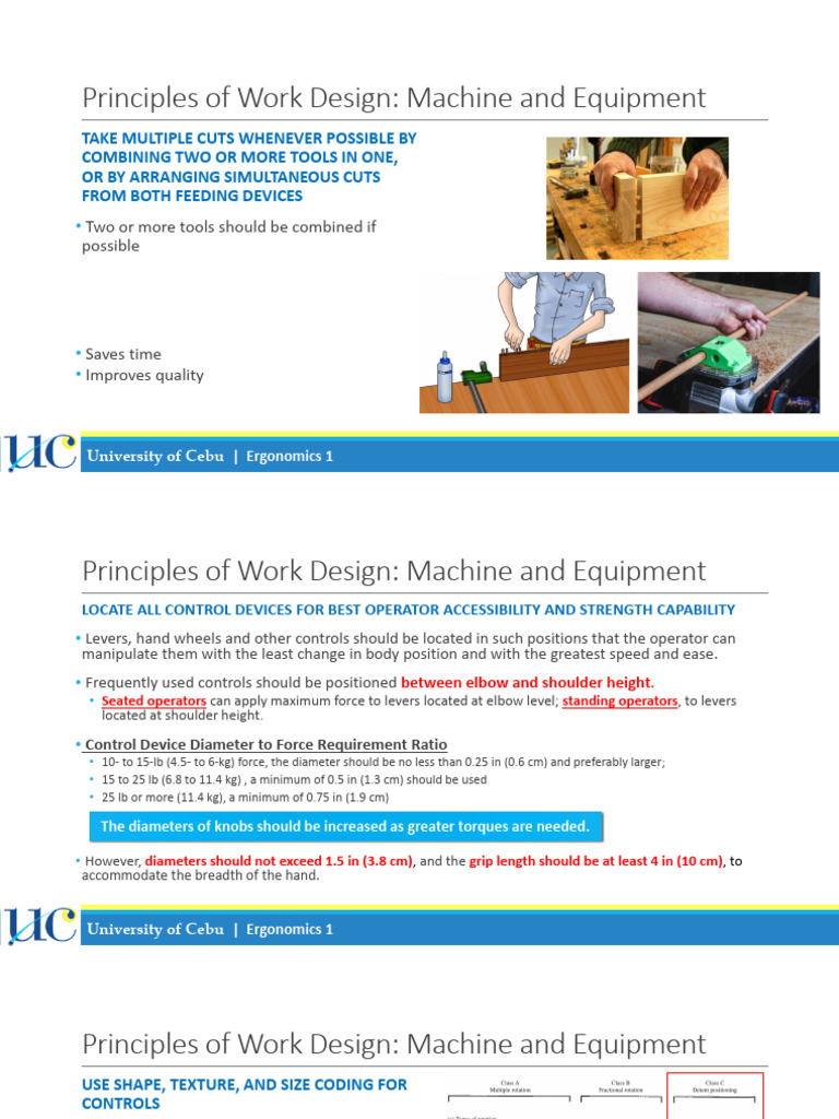 Principles of Work Design | PDF | Anatomical Terms Of Motion | Hand