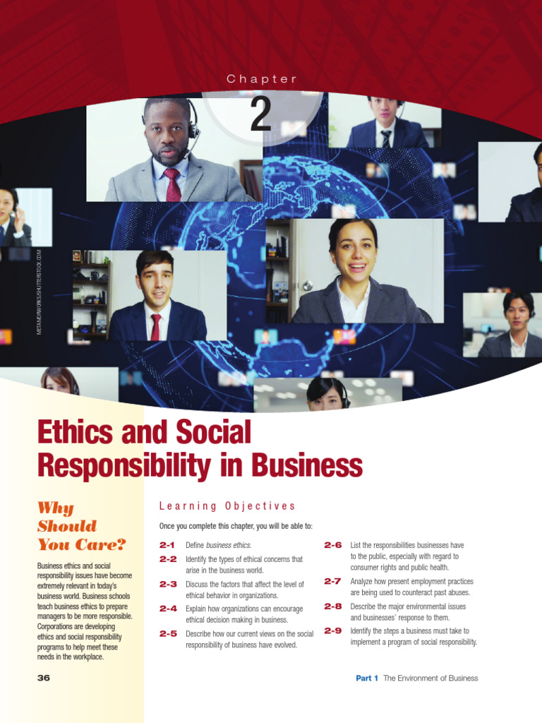Chapter 2 - Ethics and Social Responsibility in Business | PDF ...