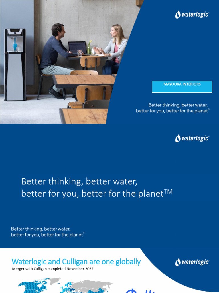WaterLogic Presentation | PDF | Water Purification | Water