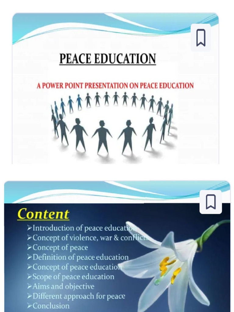 Peace Education | PDF
