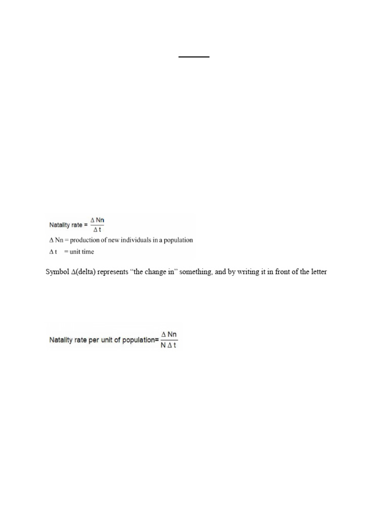 UNIT 3 Population Characteristics | PDF | Mortality Rate | Death
