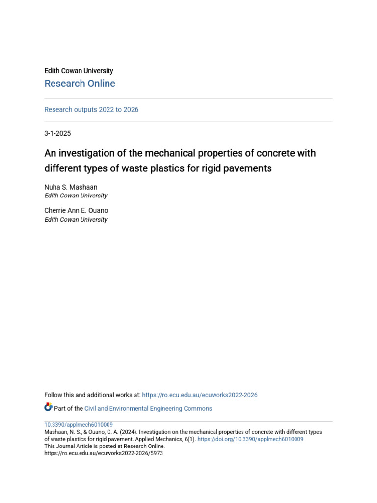 An Investigation of The Mechanical Properties of Concrete | PDF ...