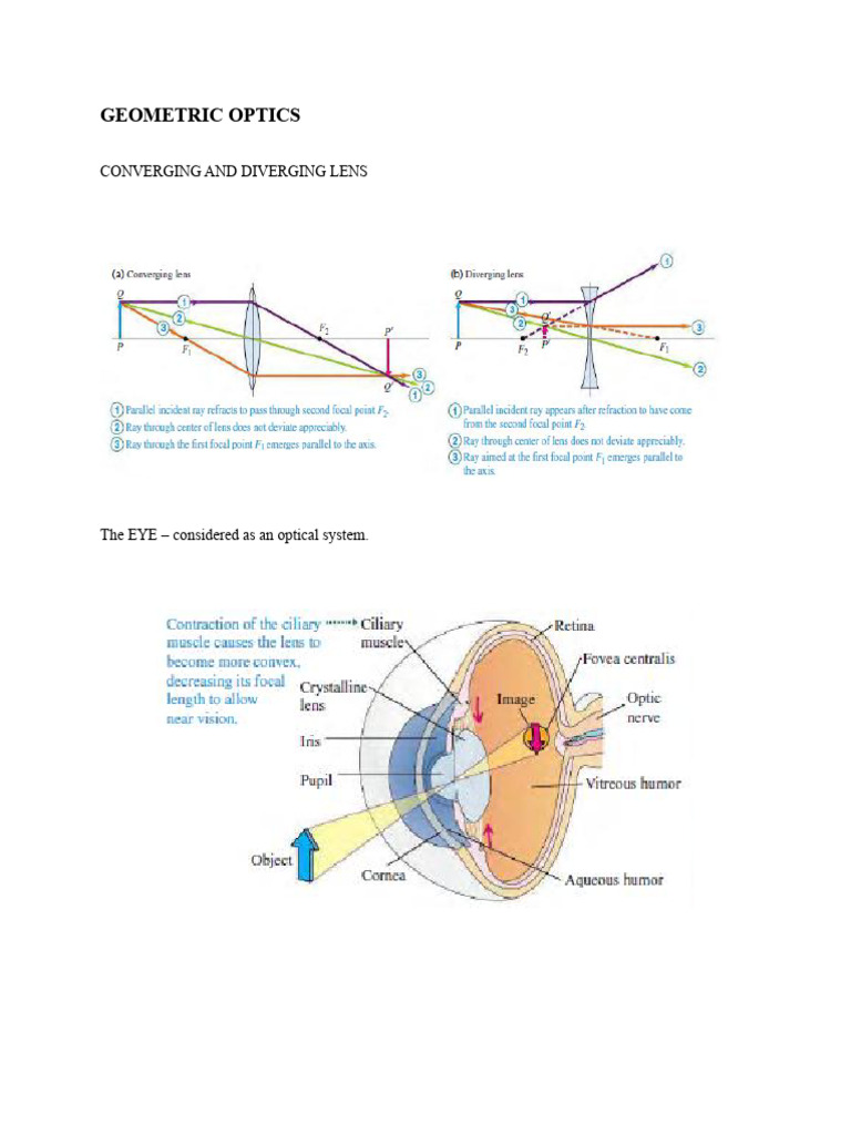 Geometric Optics | PDF