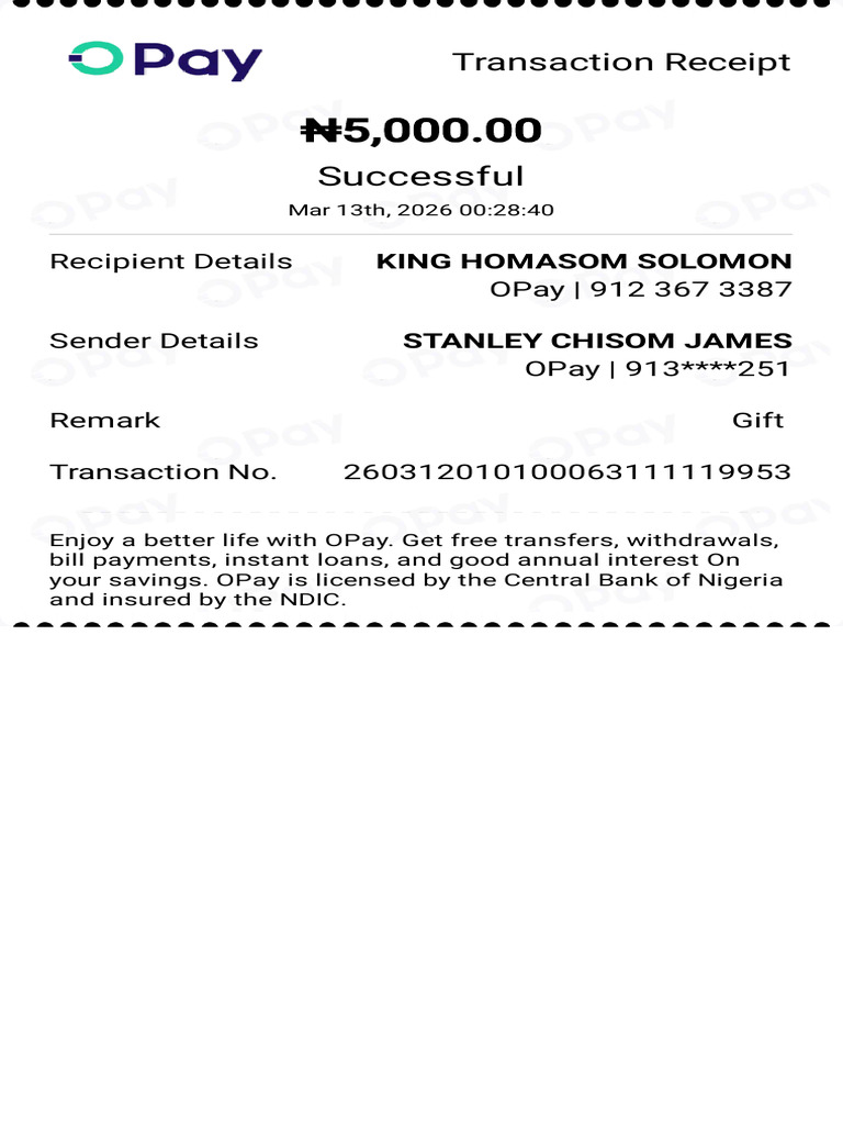 Transaction Receipt-260312010100063111119953 | PDF