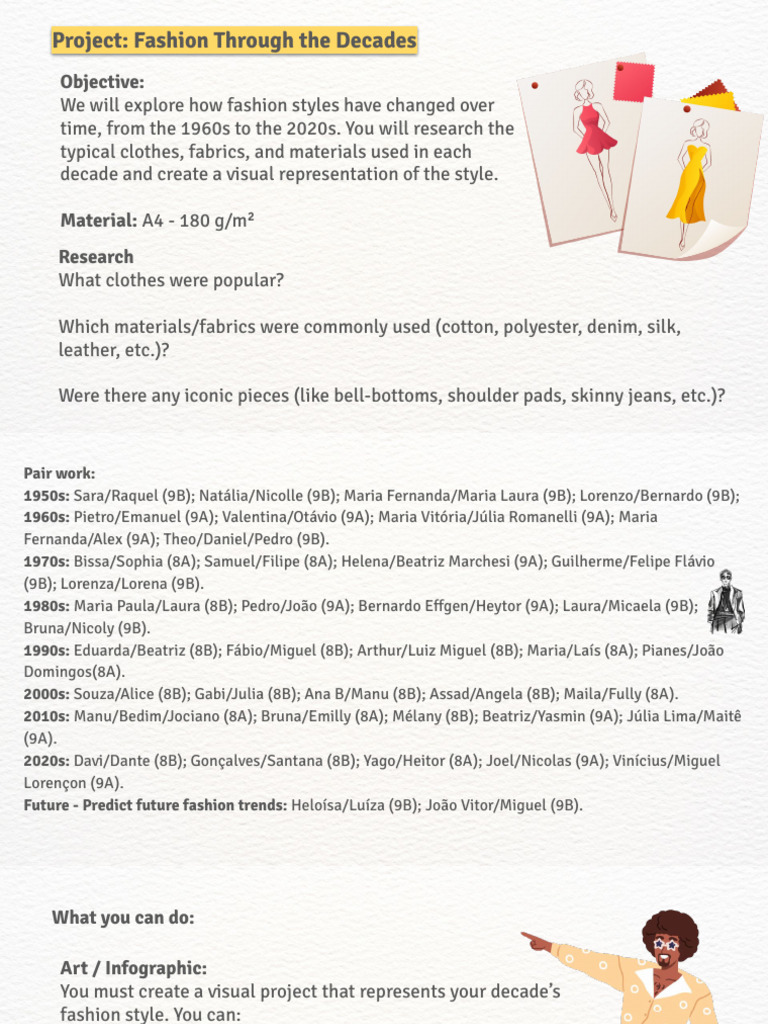 Project: Fashion Through The Decades | PDF