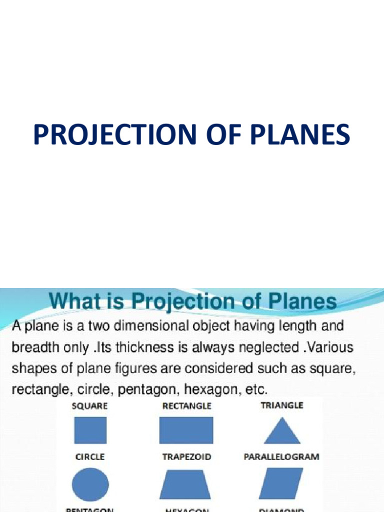 Engineering Graphics - Projection of Planes | PDF