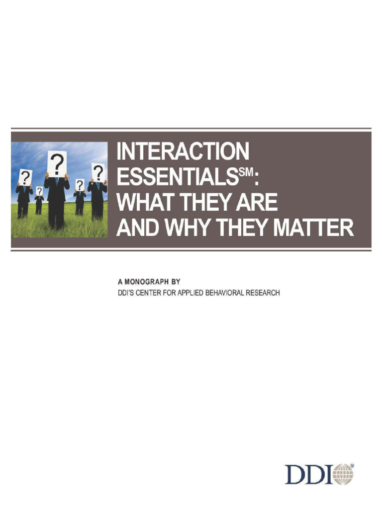 Interactionessentials MG Ddi | PDF | Empathy | Self Esteem