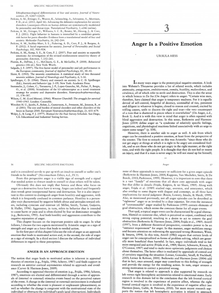 Anger0 Positive Emotion | PDF | Anger | Emotions