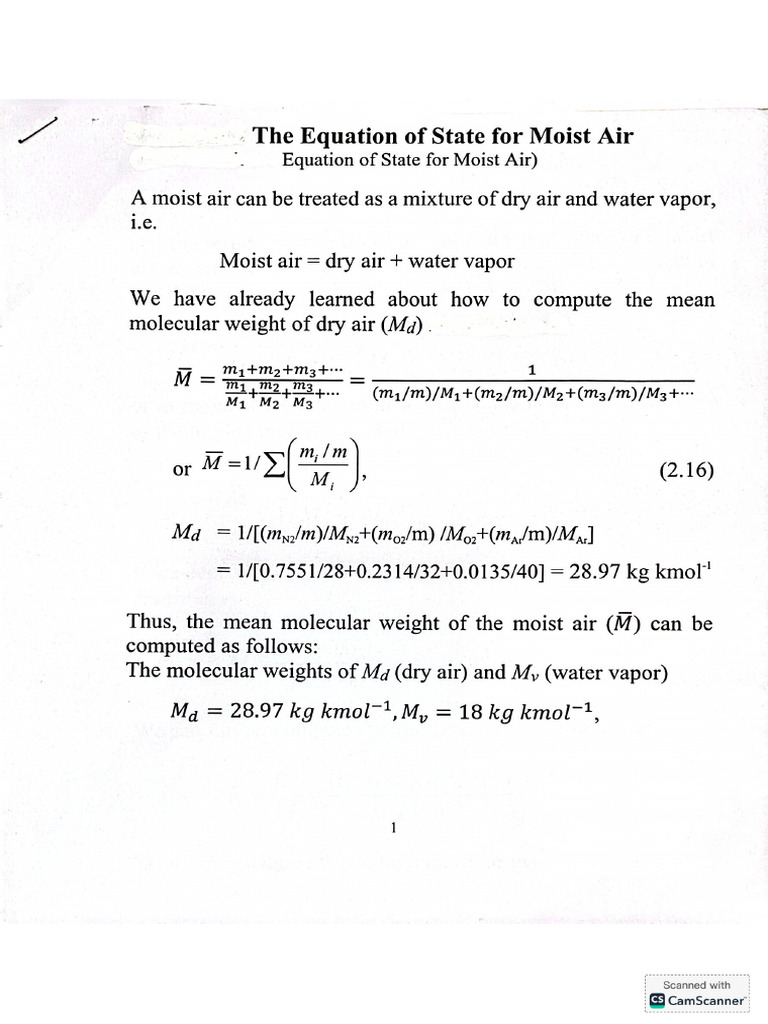 Equation of State | PDF