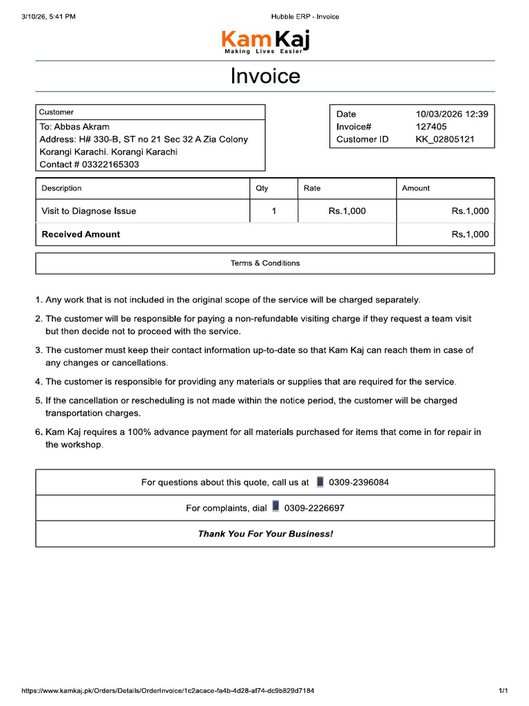 Invoice - 127405 | PDF