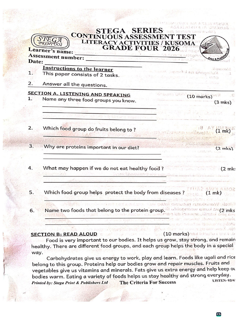 Grade 4 Combined Set | PDF