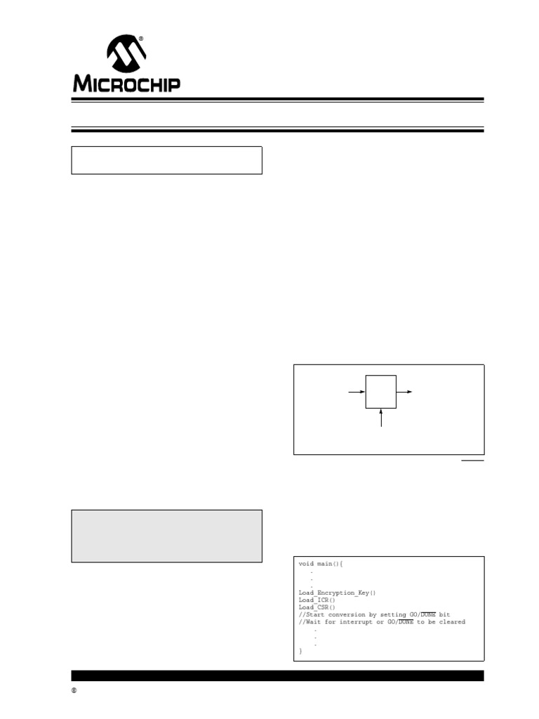 PIC12F635/PIC16F636/PIC16F639 Cryptographic Module General Overview ...