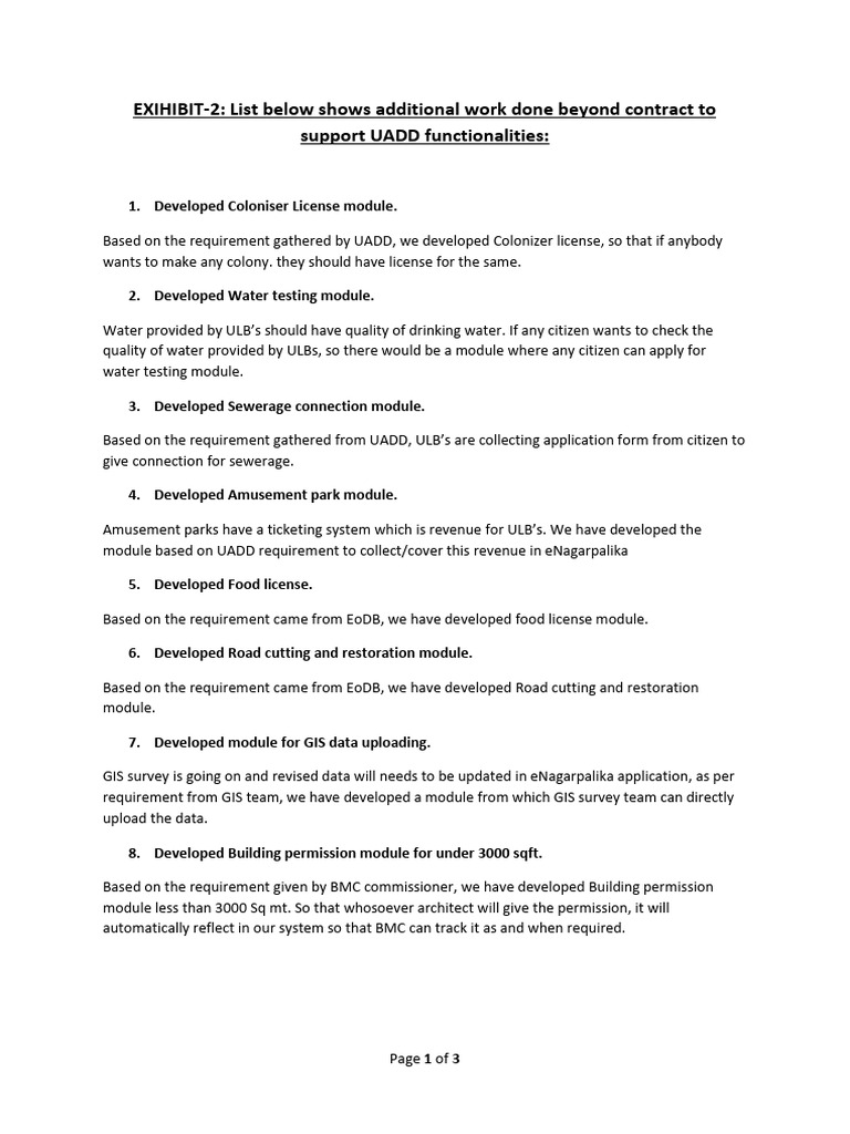 List of Additional Work Done | PDF | Computing