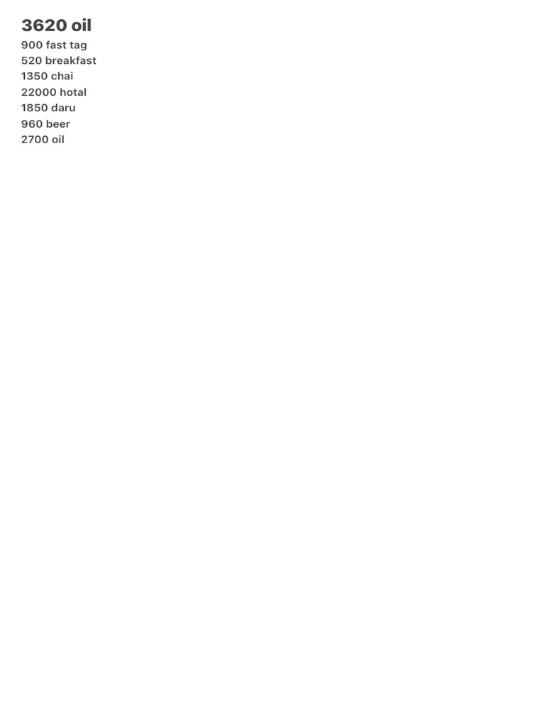 3620 Oil | PDF