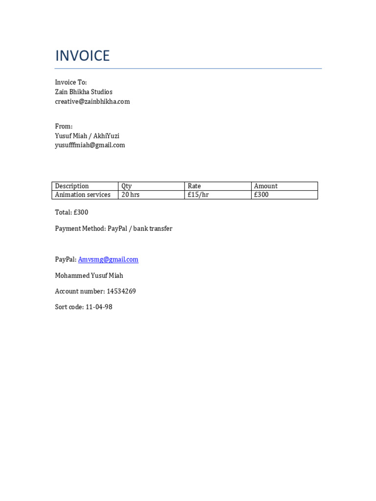 Mountains of Makkah Invoice | PDF