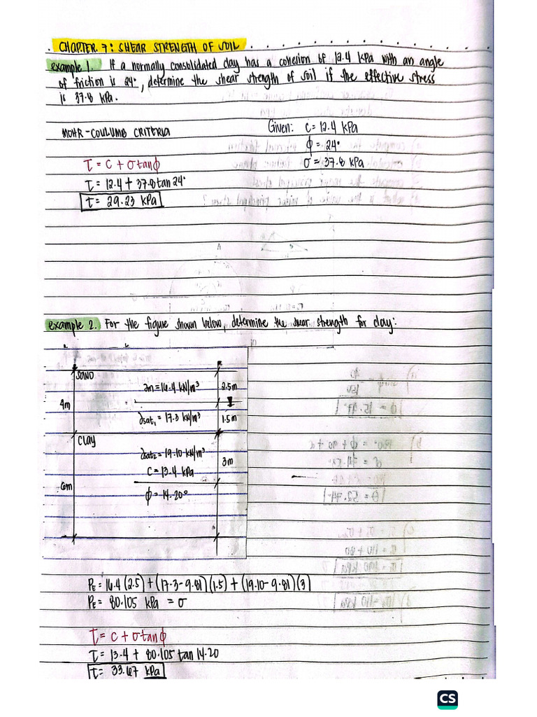 Geotech 20examples | PDF