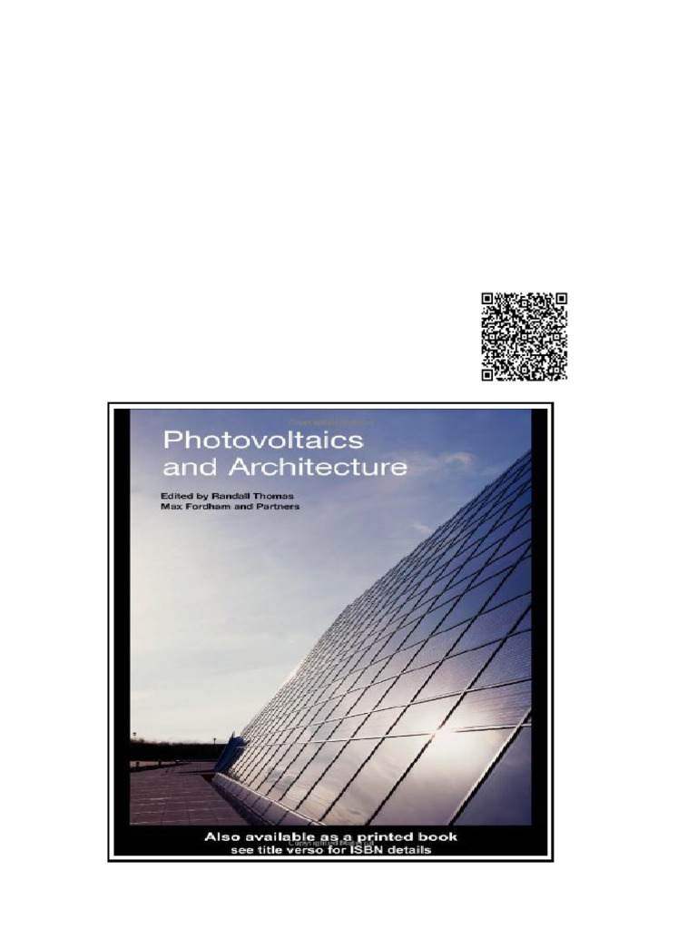 Photovoltaics and Architecture 1st Edition Randall Thomas | PDF ...