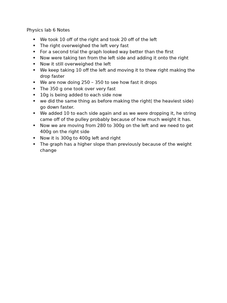 Lab 6 Notes | PDF