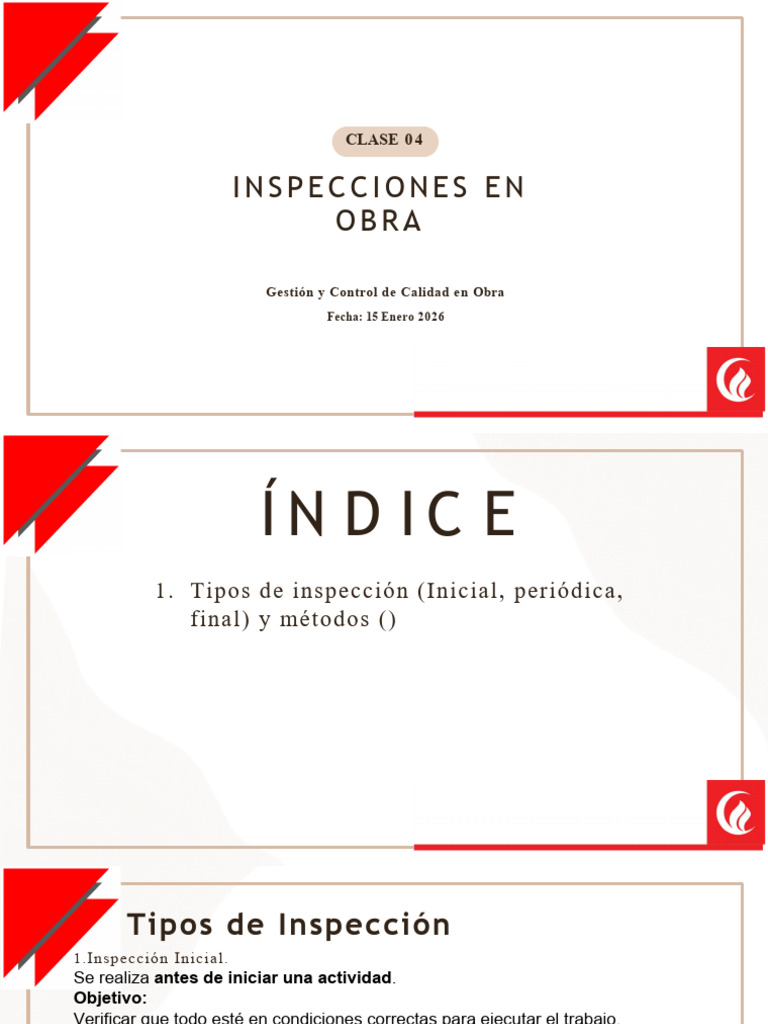 Modulo 4 - Inspecciones en Obra | PDF | Hormigón | Materiales de ...