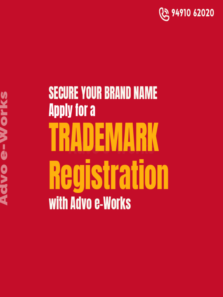 Trademark Registration - Protect Brand Name - Advo E-Works - 2024 | PDF ...
