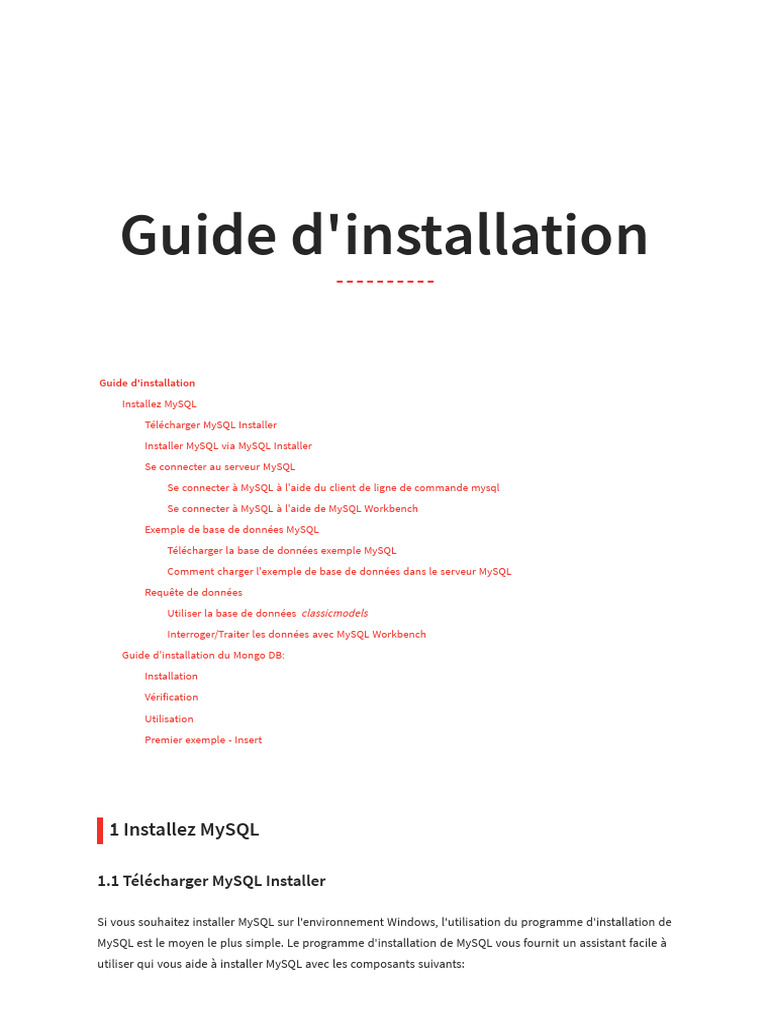 Guide Dinstallation 1 | PDF