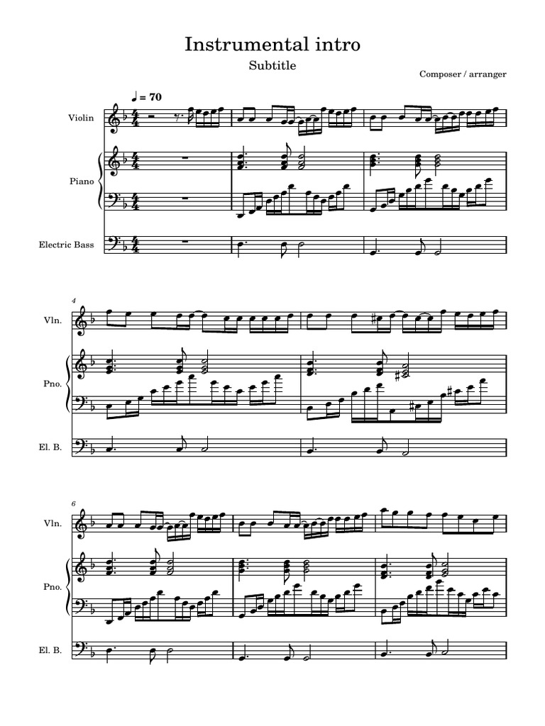 Instrumental Intro | PDF