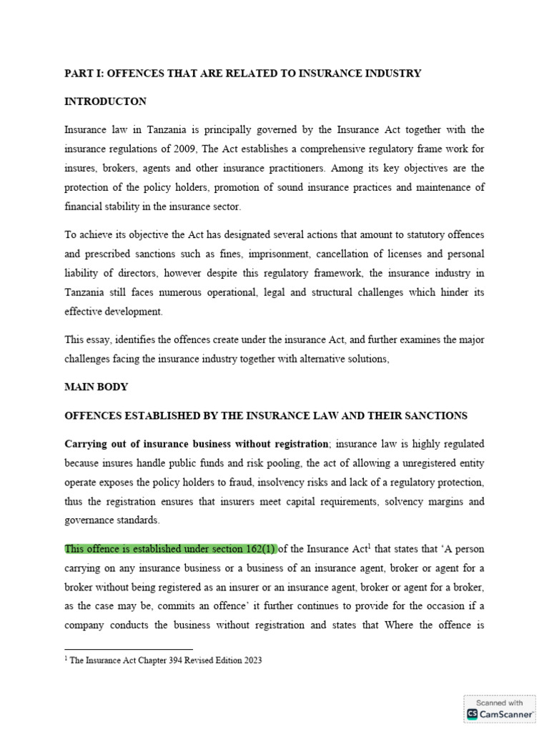 Insurance Assignment | PDF | Insurance | Infrastructure