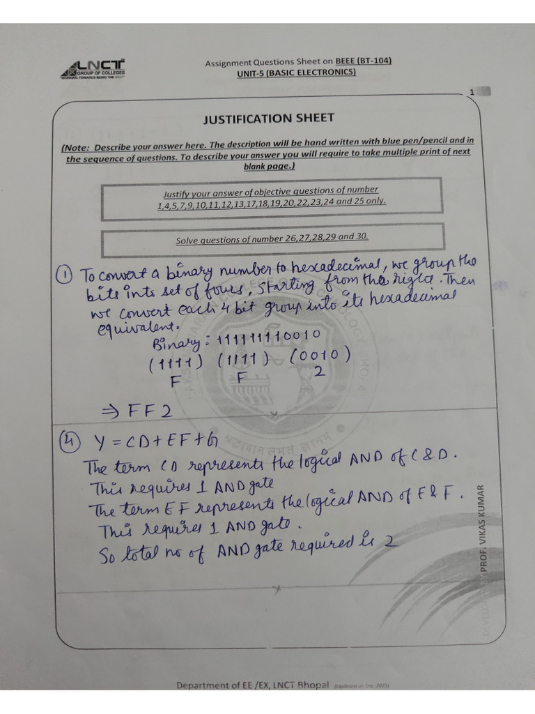 Beee Assignment | PDF