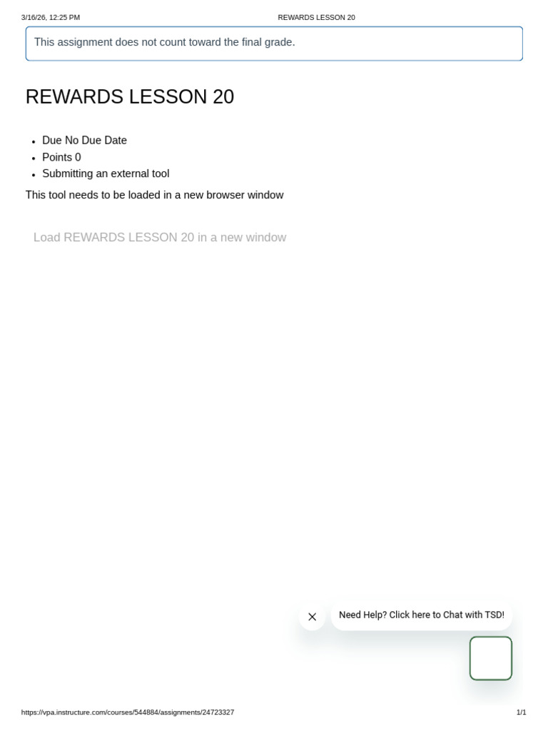 Rewards Lesson 20 | PDF