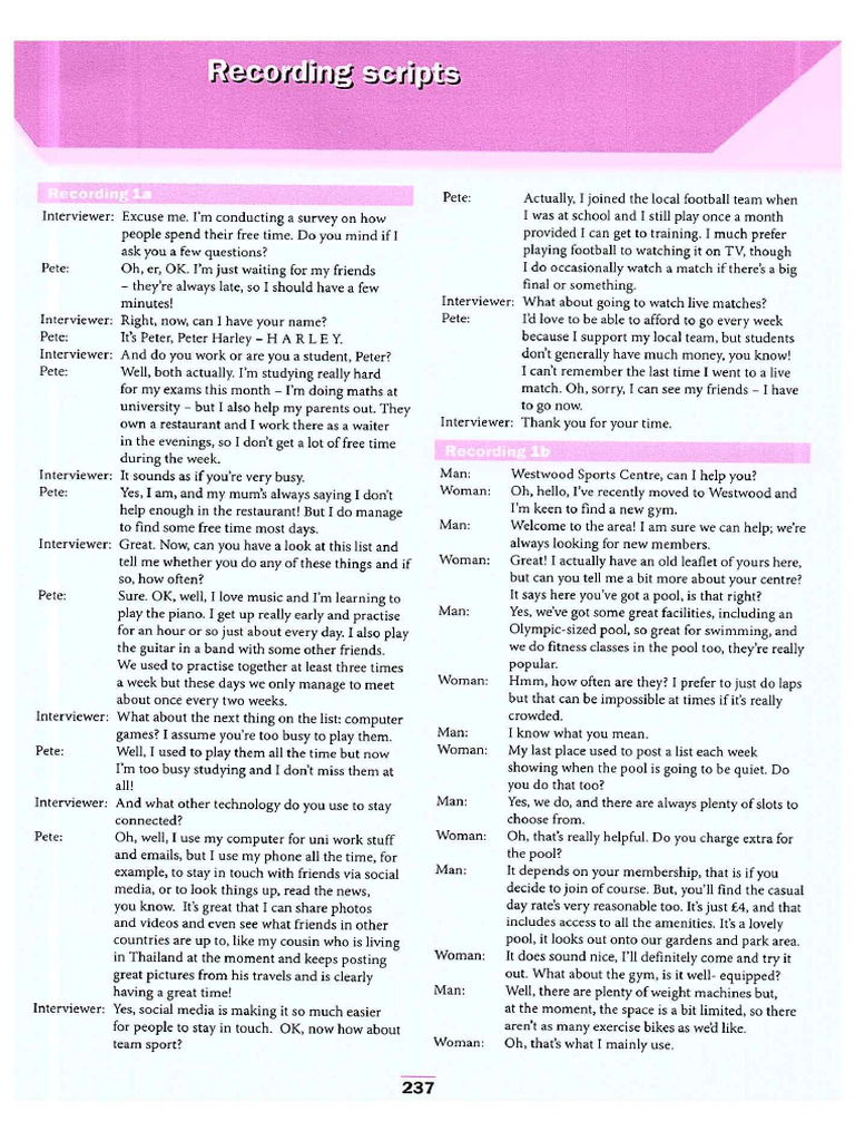 6.5 Grammar Reading Scripts | PDF