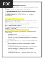 Error Analysis in Class 11 Physics | PDF