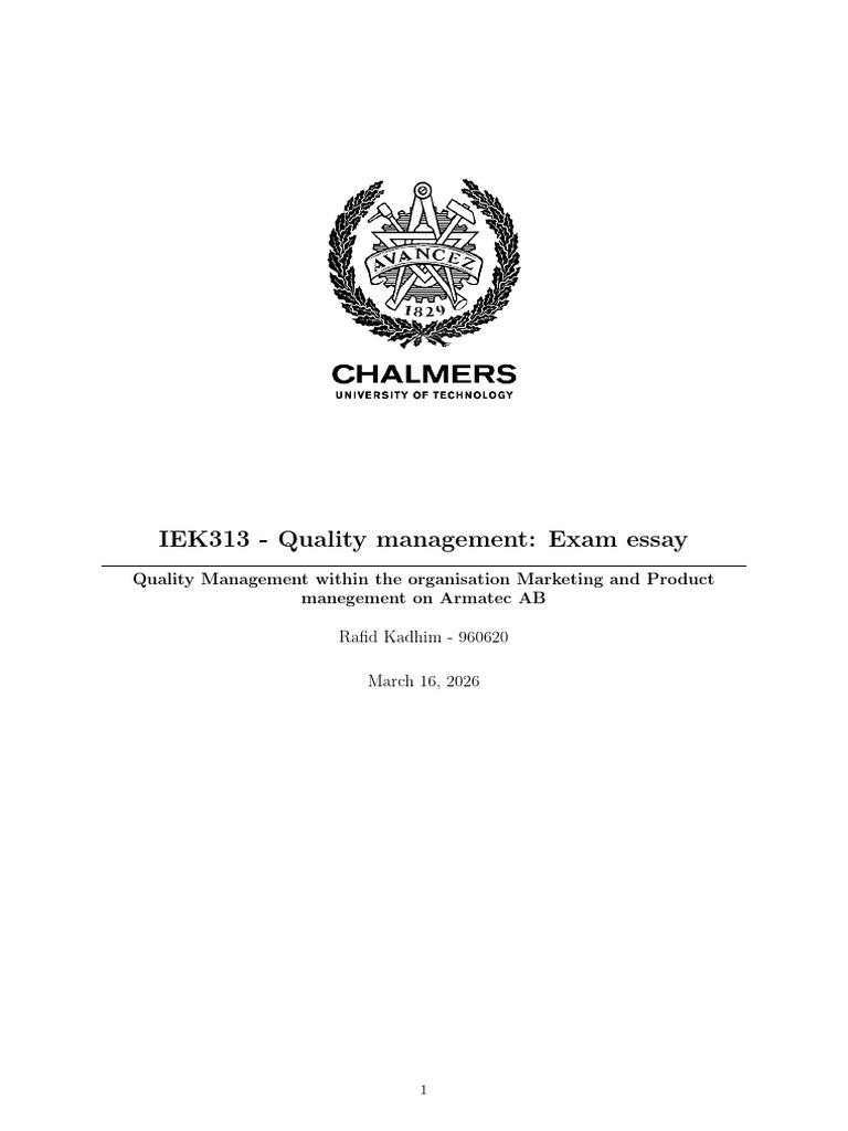 Quality Management | PDF | Quality Management | Motivation