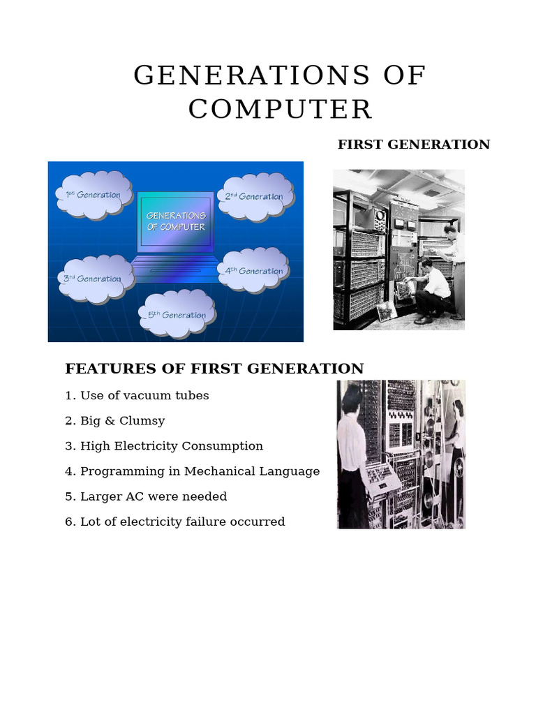 Generations of Computer | PDF